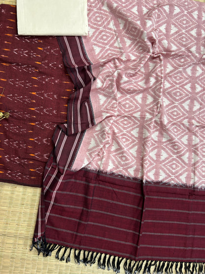 Double Ikat Cotton Dress Material