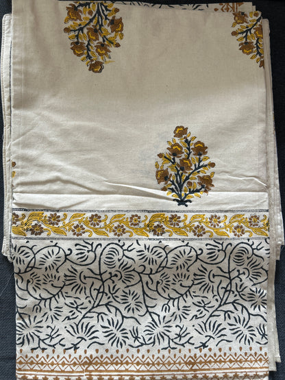 Hand Block Printed Diwan Set