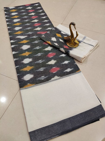 Ikat Double Cot cotton bedsheet