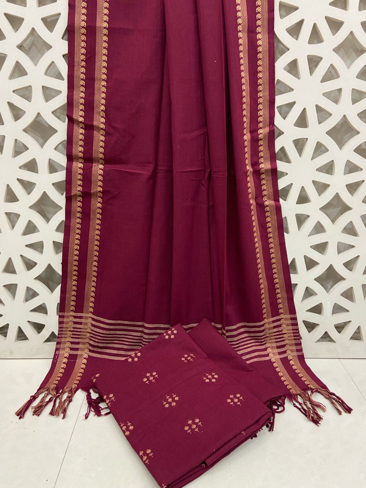 Handloom Cotton Dress Material