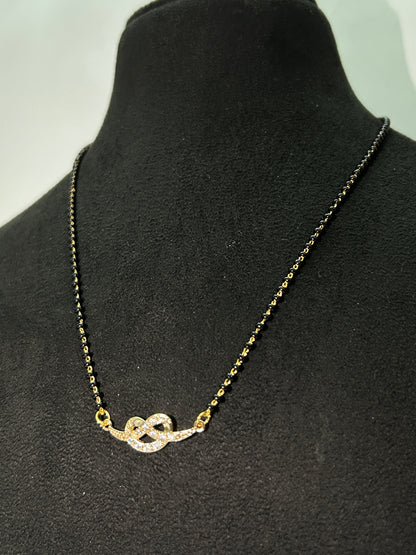 Mangalsutra with diamonds