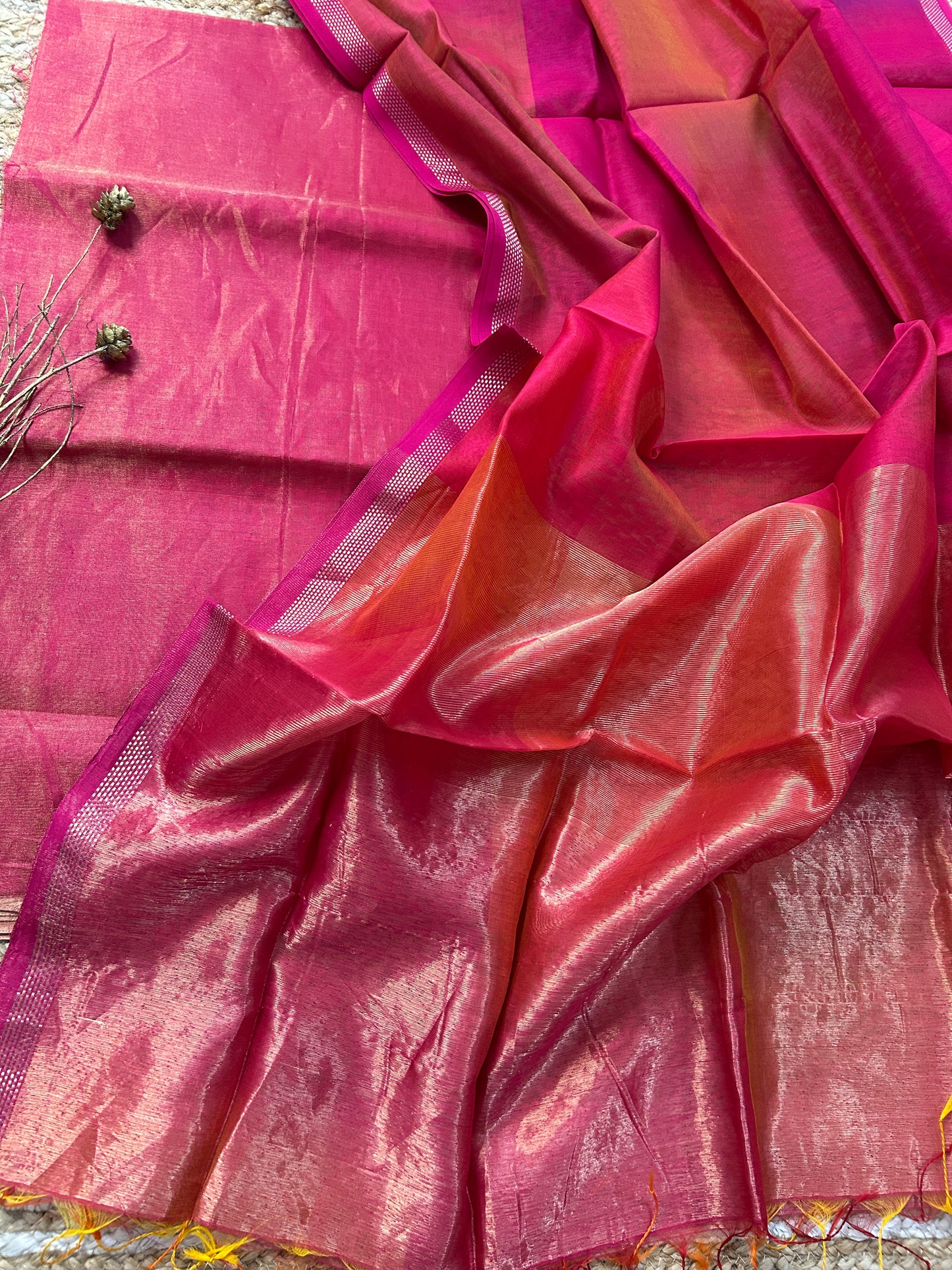 Maheshwari Tissue Silk Dress Material