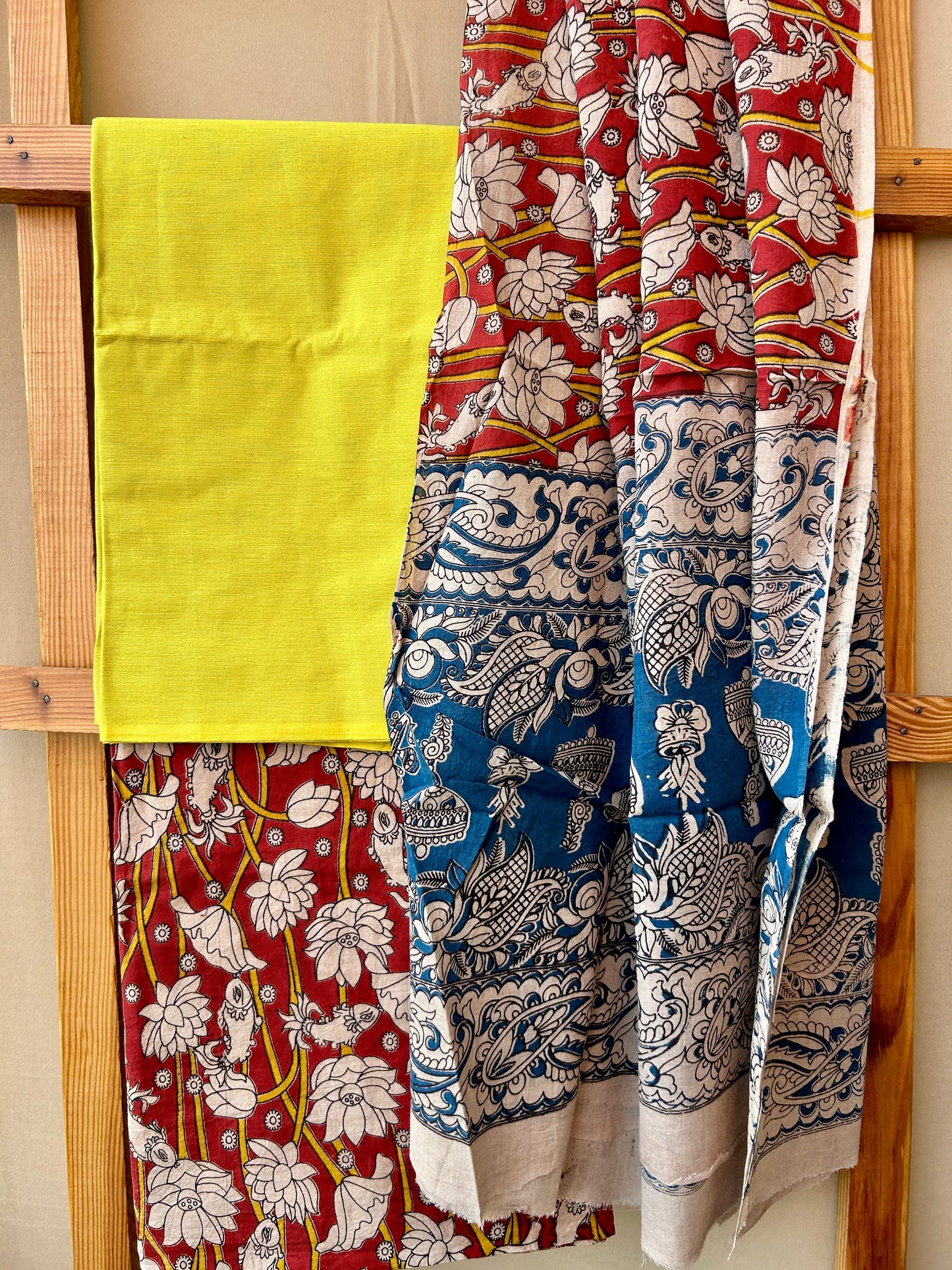 Kalamkari Cotton Dress Material