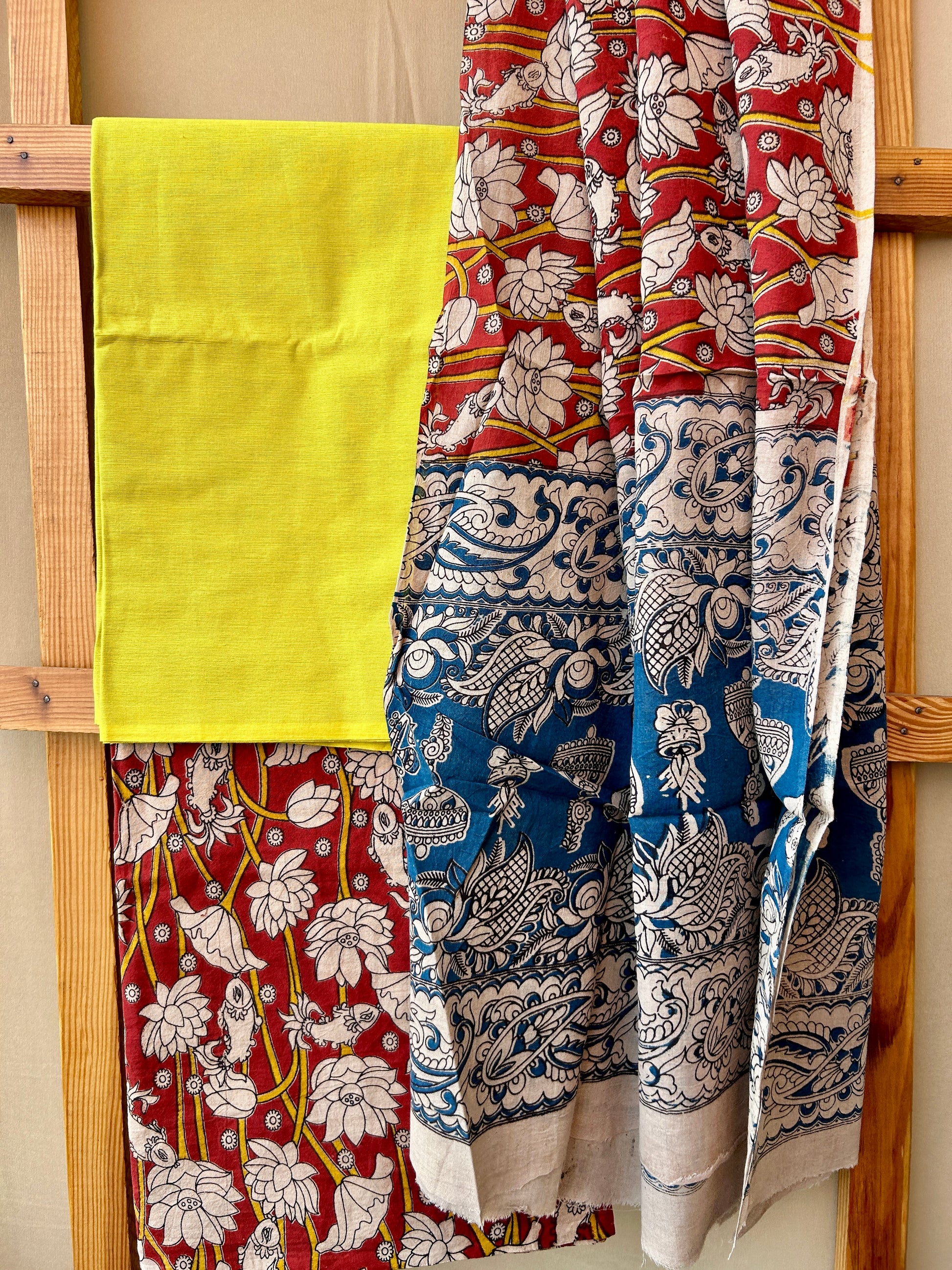Kalamkari Cotton Dress Material