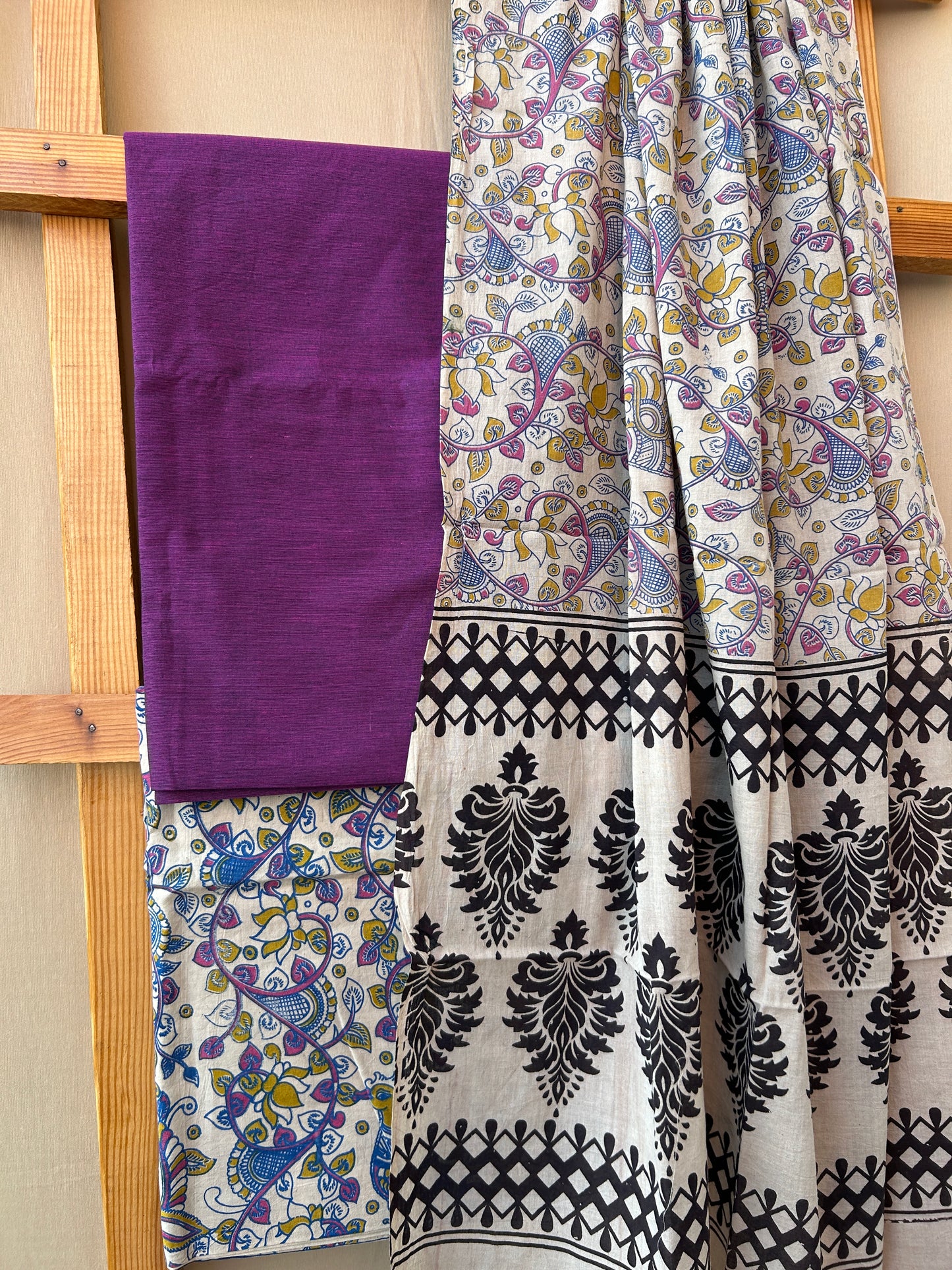 Kalamkari Cotton Dress Material