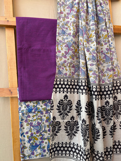 Kalamkari Cotton Dress Material