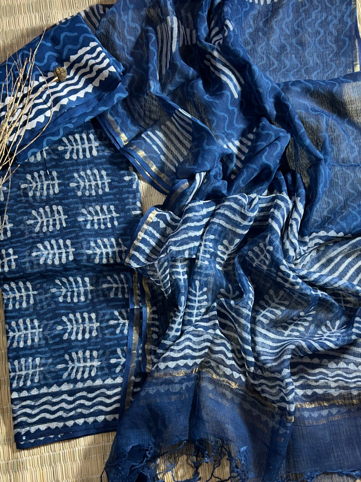 Hand BlockPrint Kota Doriya Dress Material
