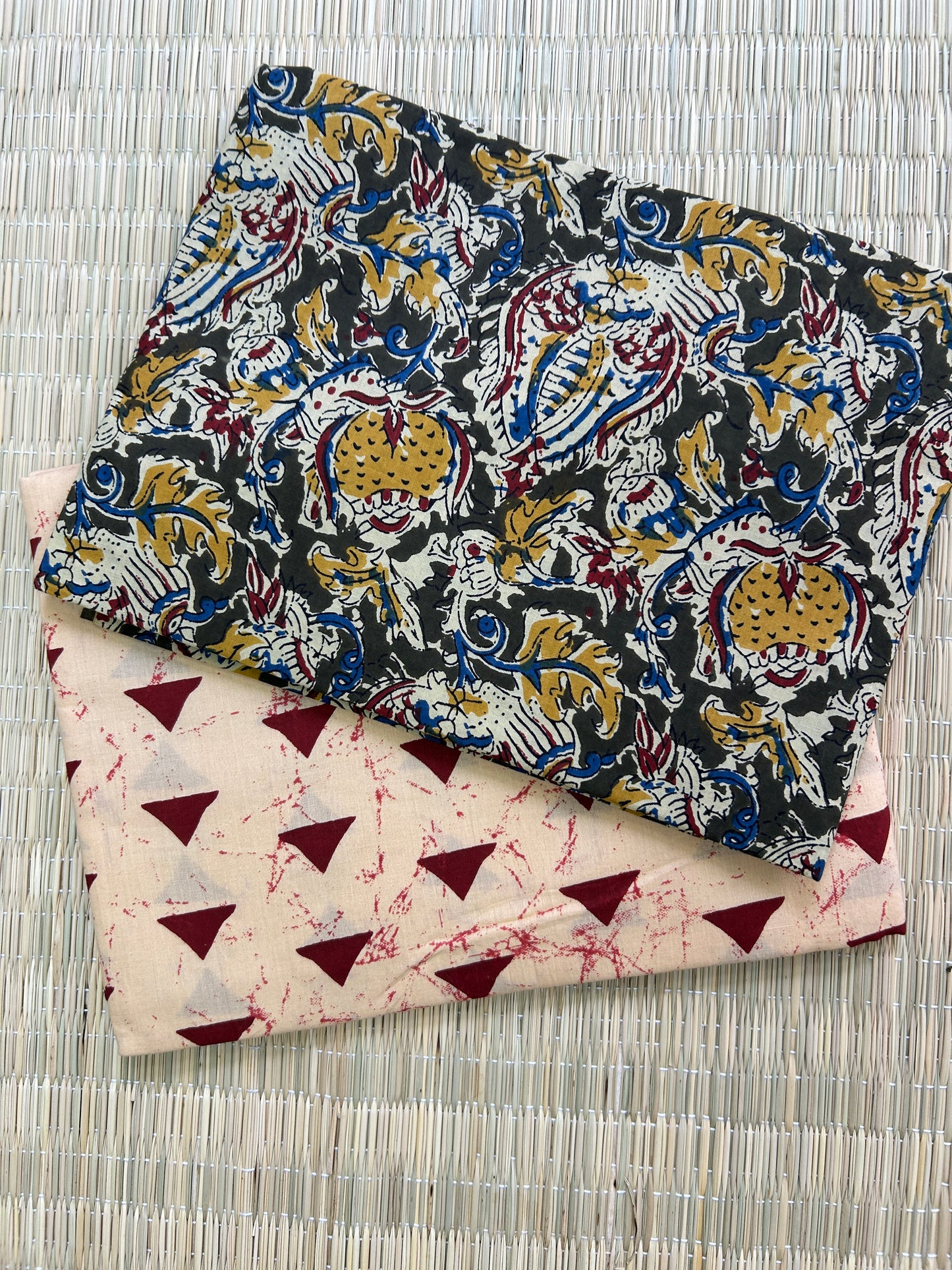 Hand BlockPrint Cotton Top Bottom Set (TB-5)