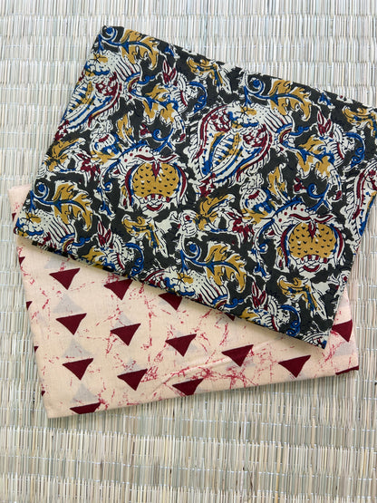 Hand BlockPrint Cotton Top Bottom Set (TB-5)