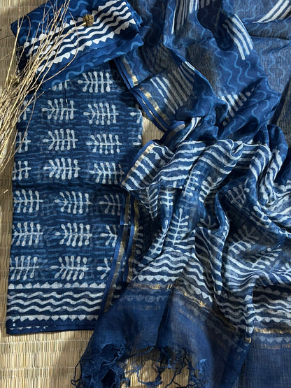Hand BlockPrint Kota Doriya Dress Material