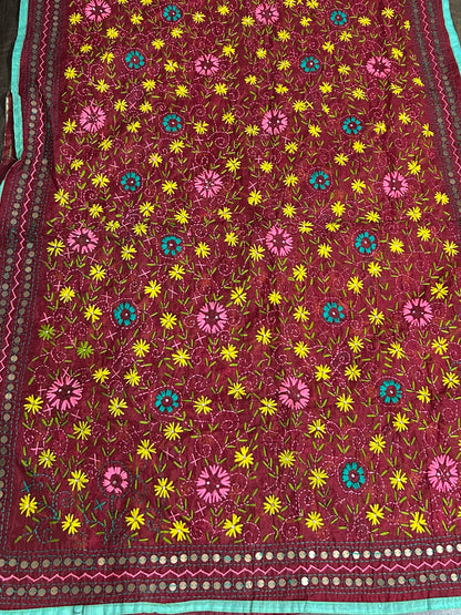 Phulkari Chanderi Dupatta