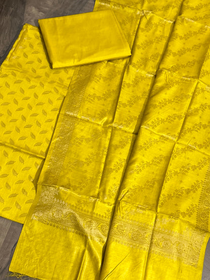 Banarasi Silk Cotton Dress Material
