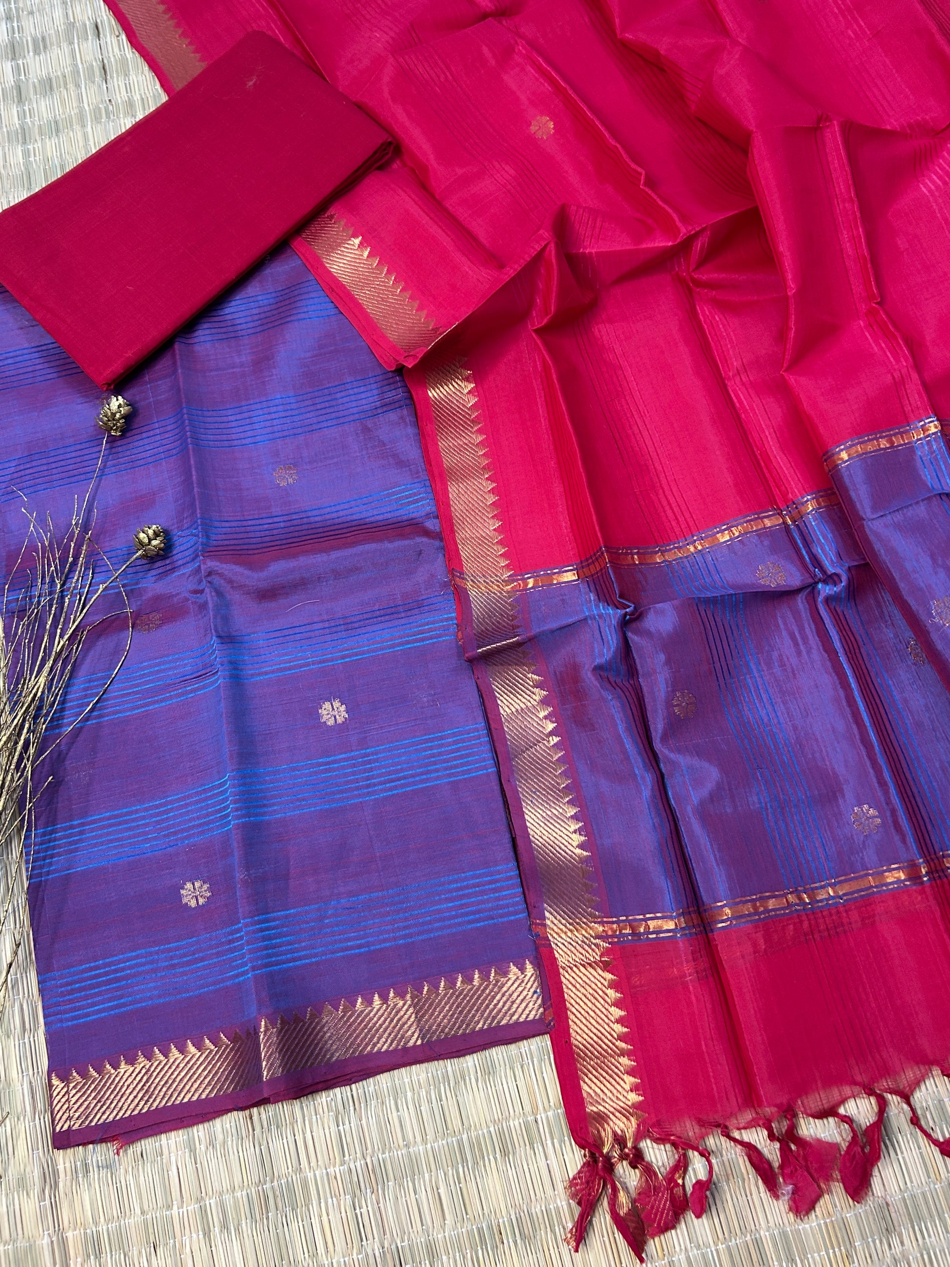 Mangalagiri Silk Dress Material