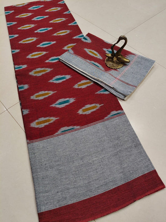 Ikat Double Cot Cotton Bedsheet