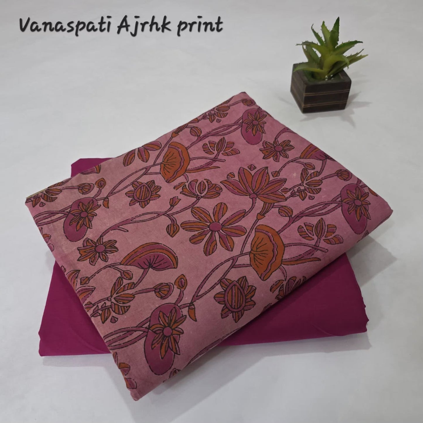 Vanaspati Hand BlockPrint Cotton Top Bottom Set