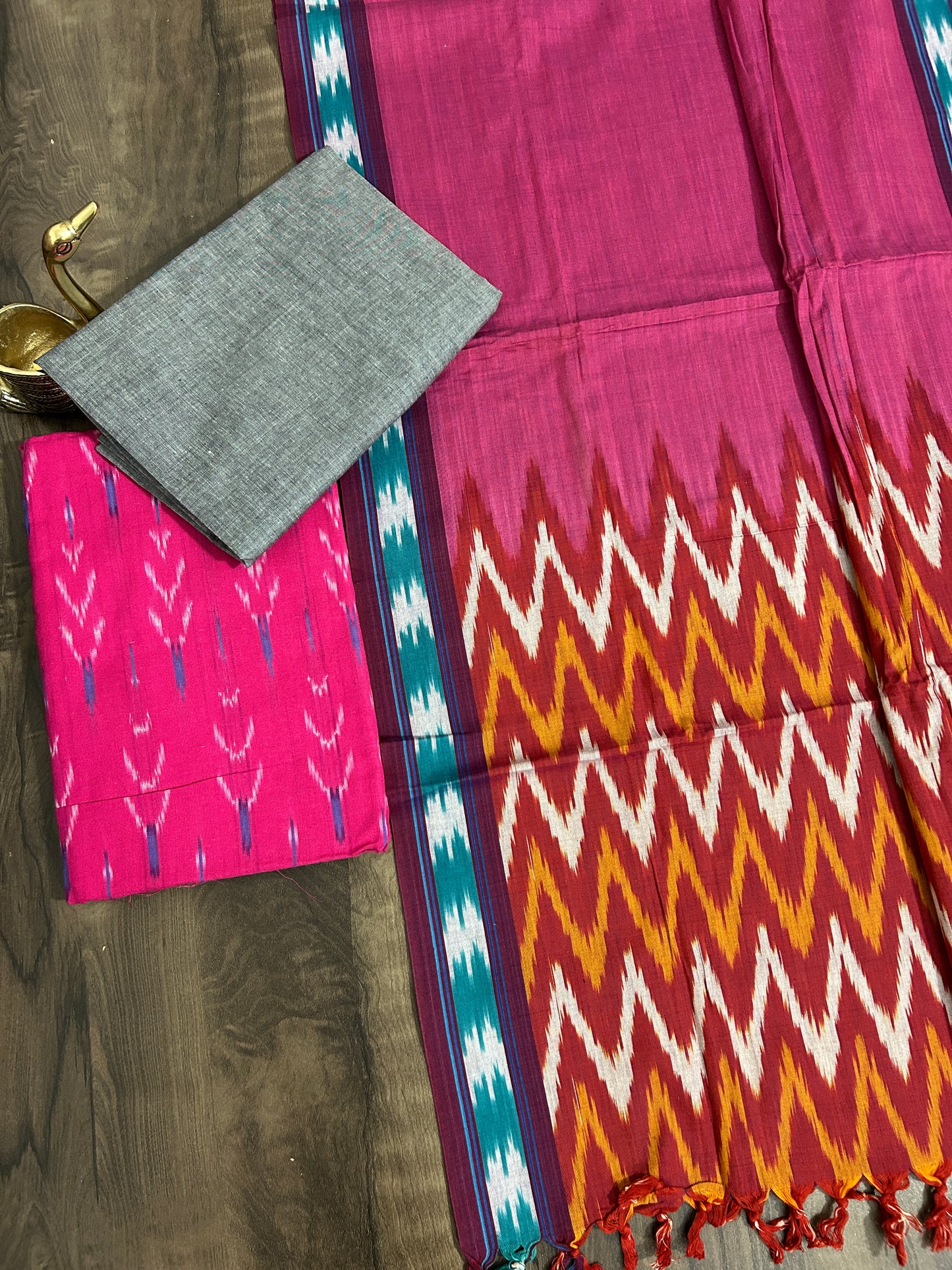 Ikat Cotton Dress Material
