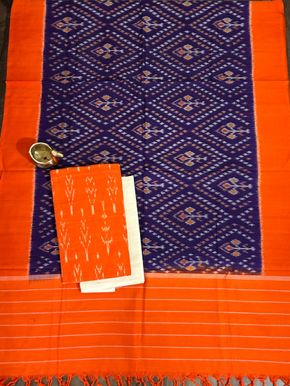 Duble Ikat Cotton Dress Material