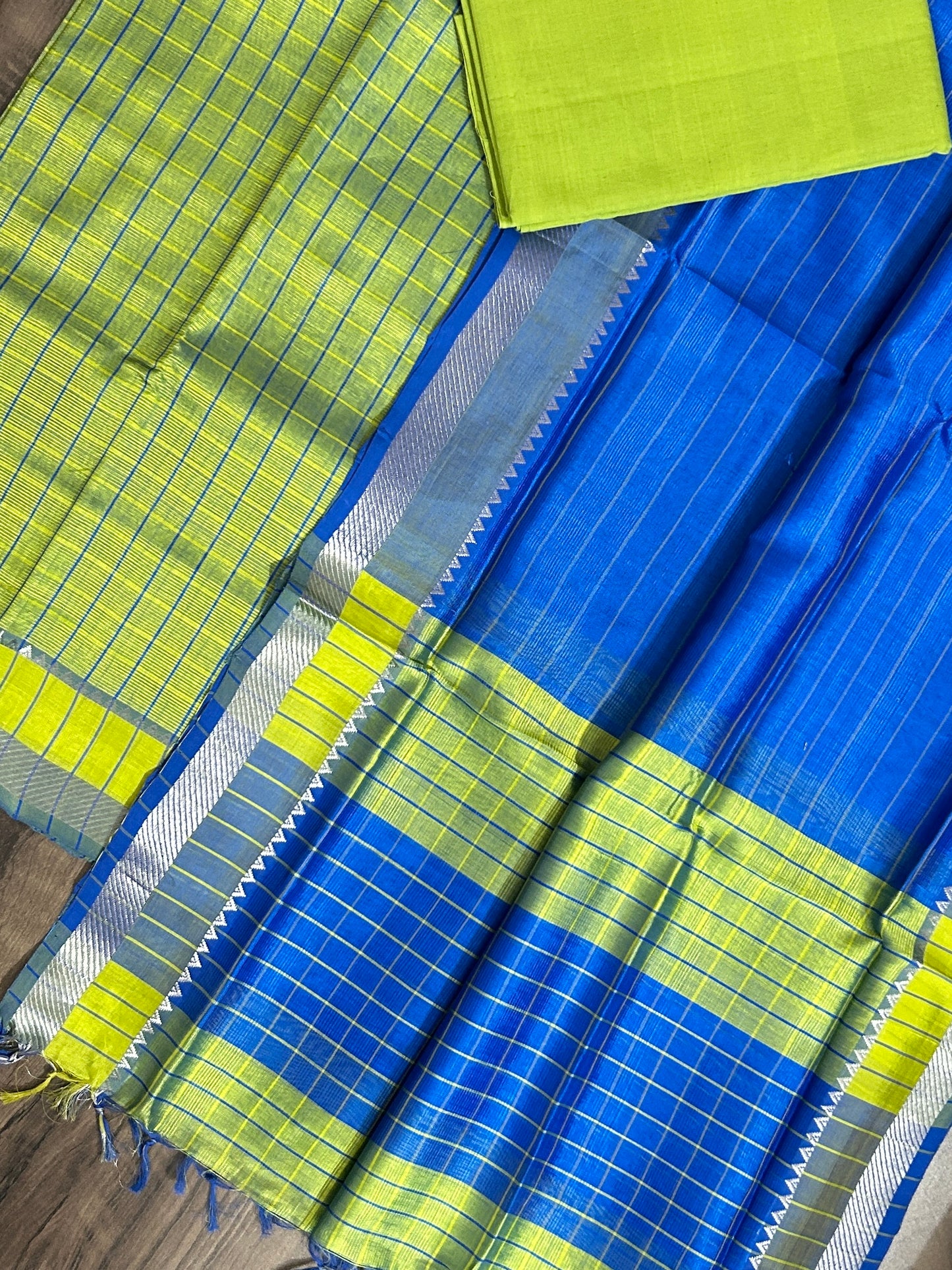 Mangalagiri Silk Cotton Dress Material