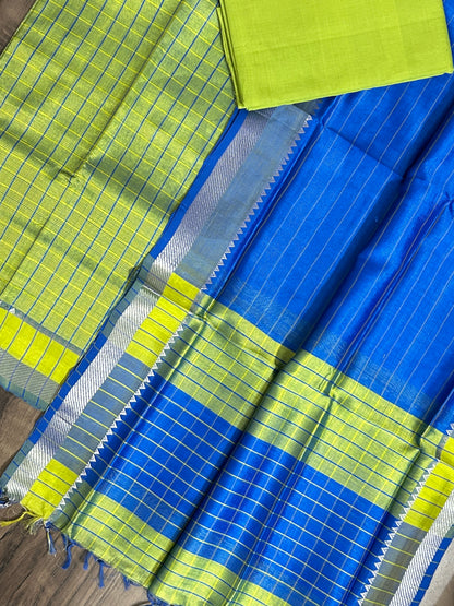Mangalagiri Silk Cotton Dress Material