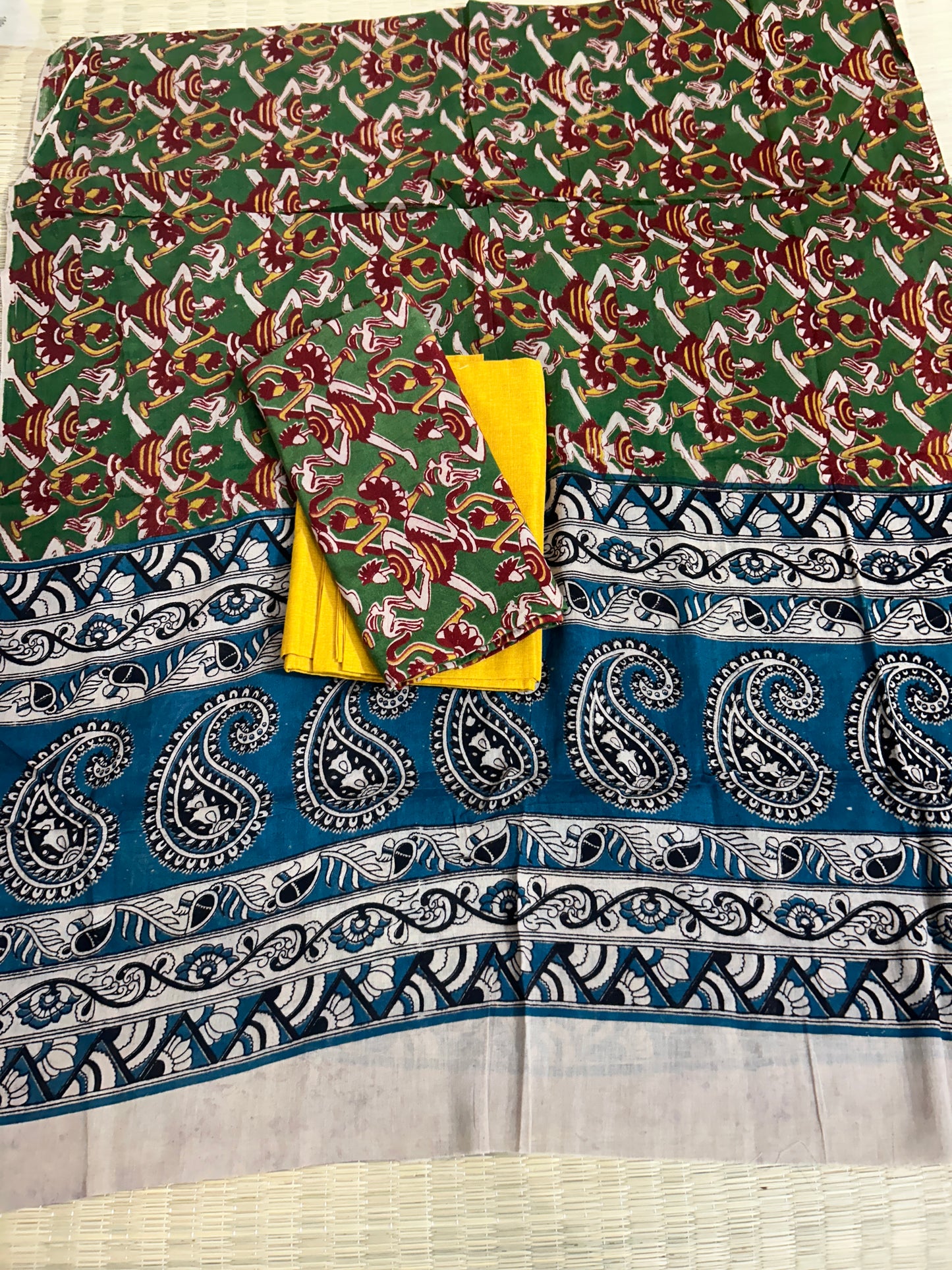 Kalamkari Cotton Dress Material
