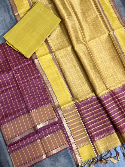 Mangalagiri Silk Cotton Dress Material