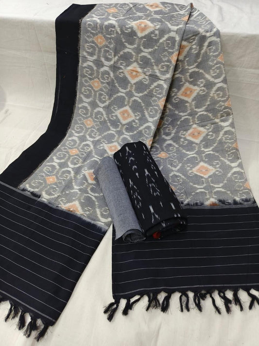 Duble Ikat Cotton Dress Material