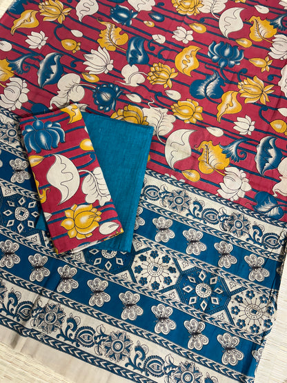Kalamkari Cotton Dress Material