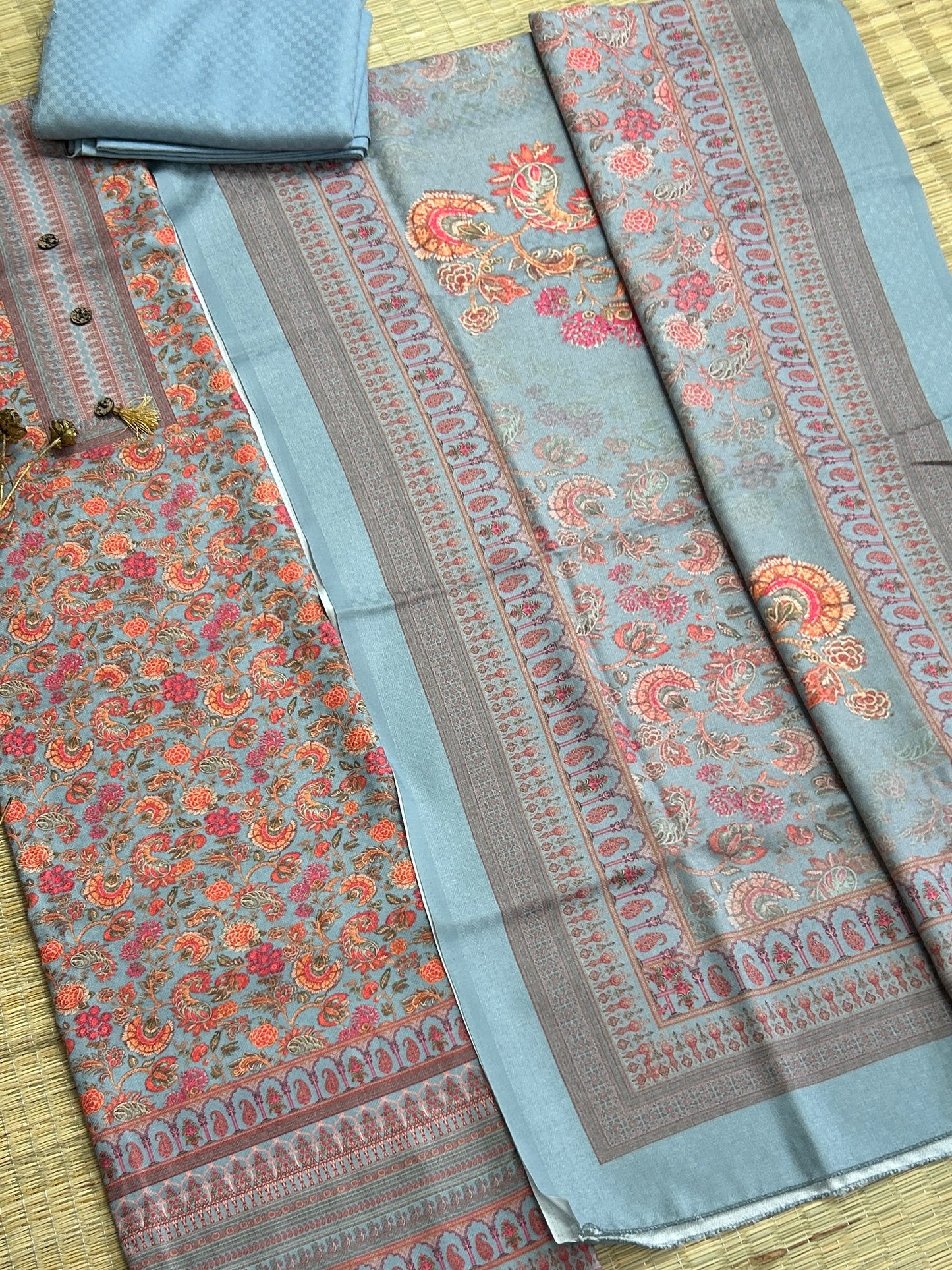 Kani Weaving Woollen Dress Material