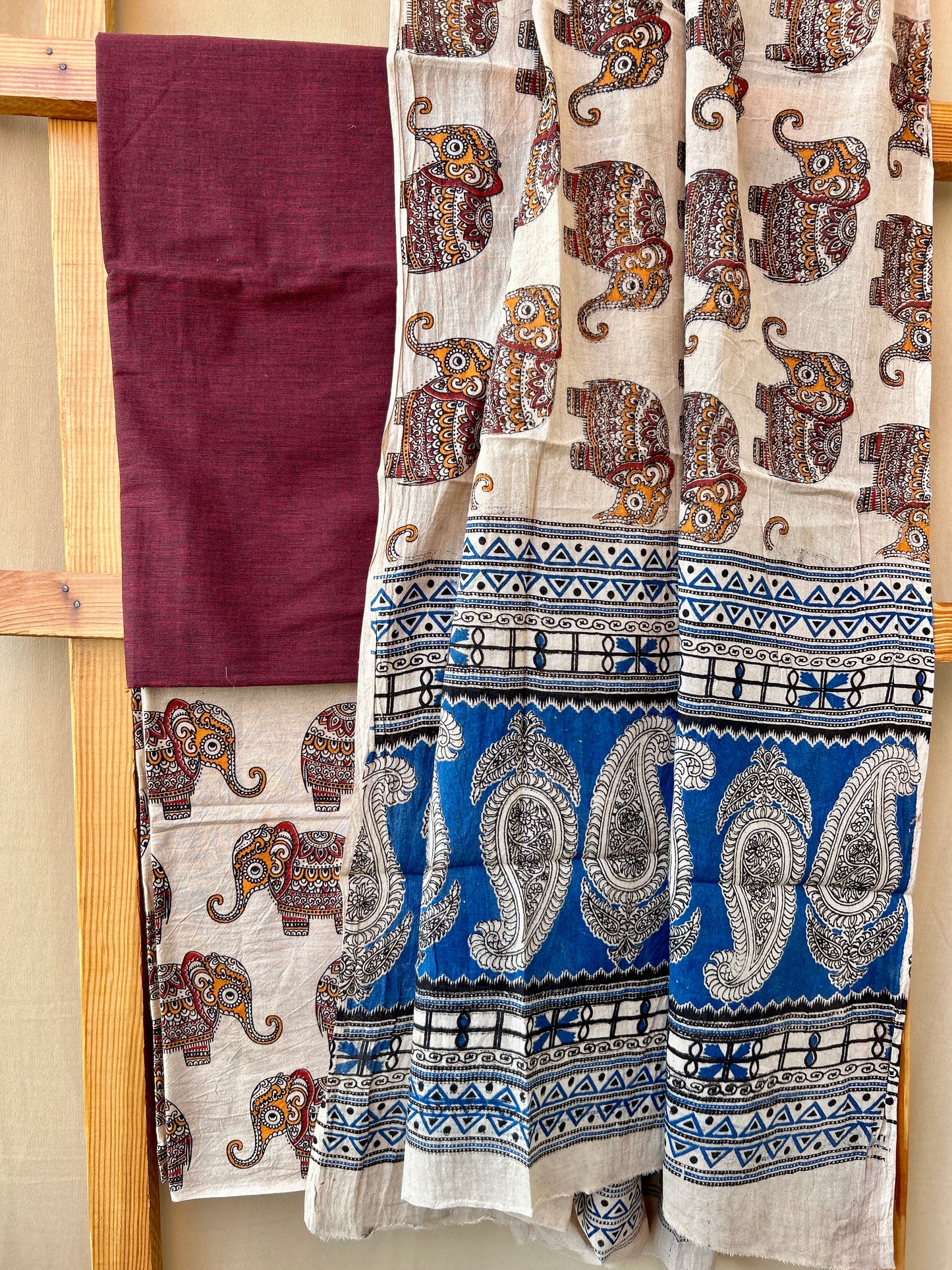 Kalamkari Cotton Dress Material