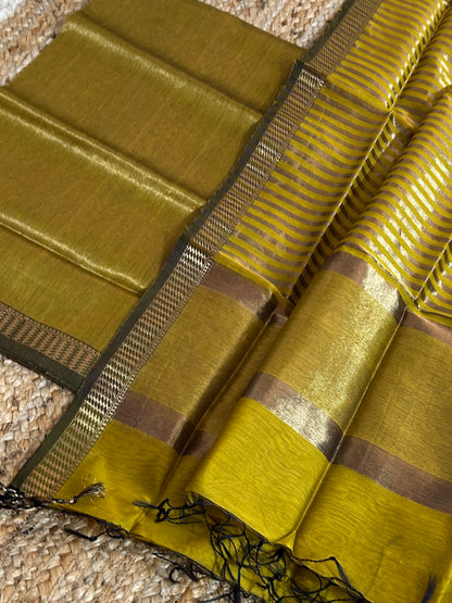 Maheshwari Tissue zari Dress Material