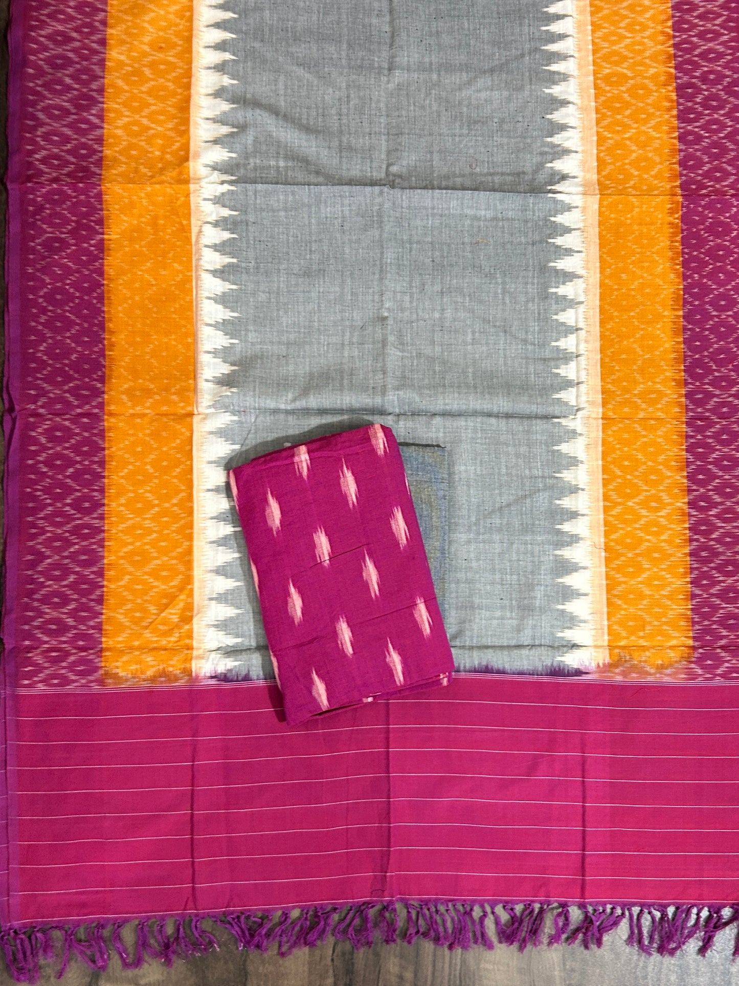 Duble Ikat Cotton Dress Material