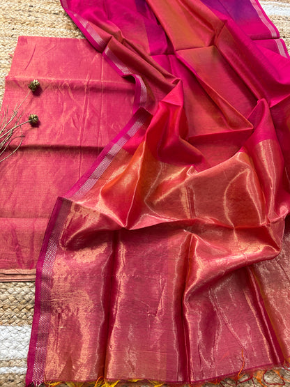 Maheshwari Tissue Silk Dress Material