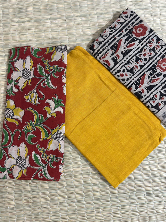 Kalamkari Cotton Dress Material