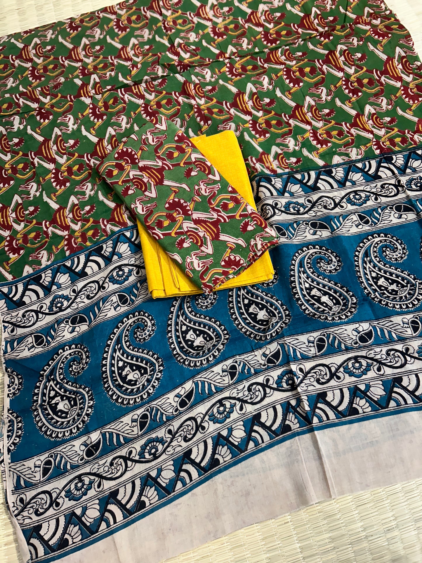 Kalamkari Cotton Dress Material