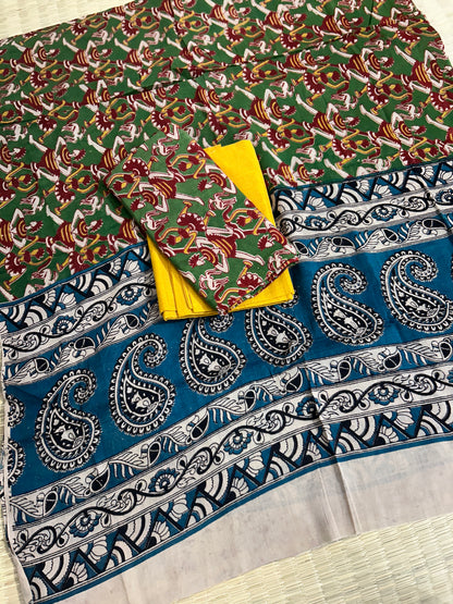 Kalamkari Cotton Dress Material