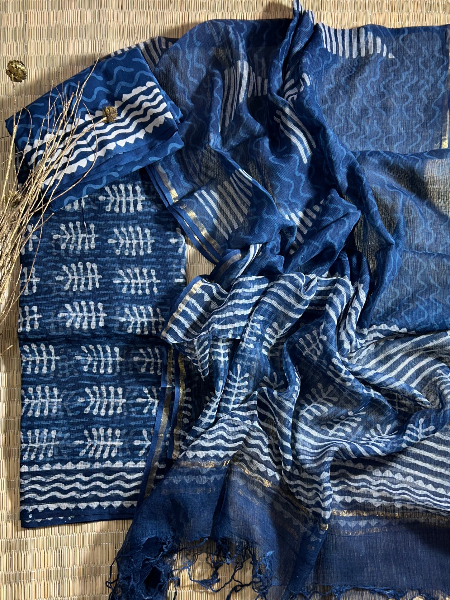 Hand BlockPrint Kota Doriya Dress Material