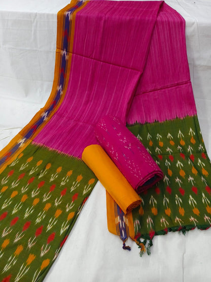 Ikat Cotton Dress Material