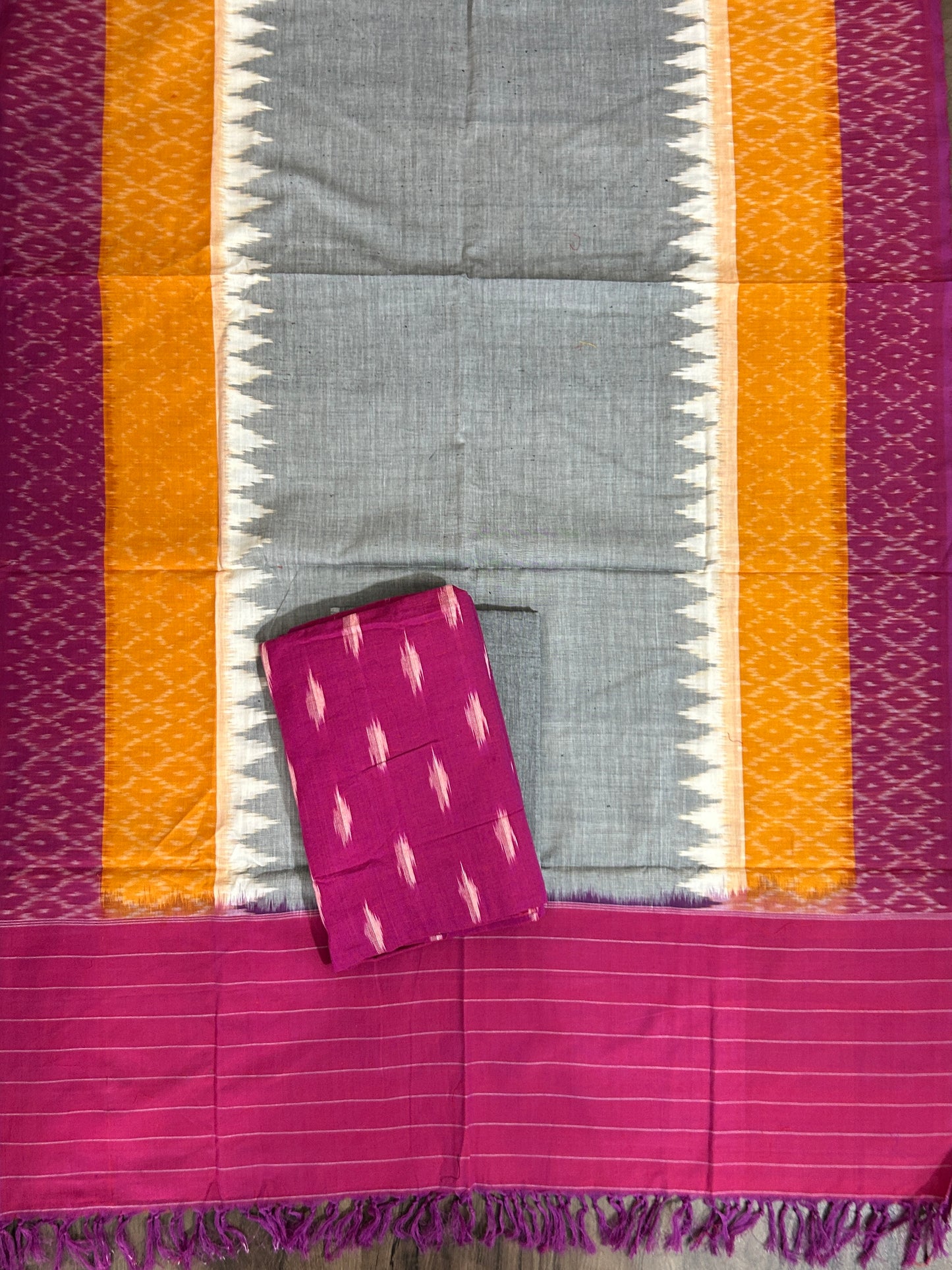 Duble Ikat Cotton Dress Material