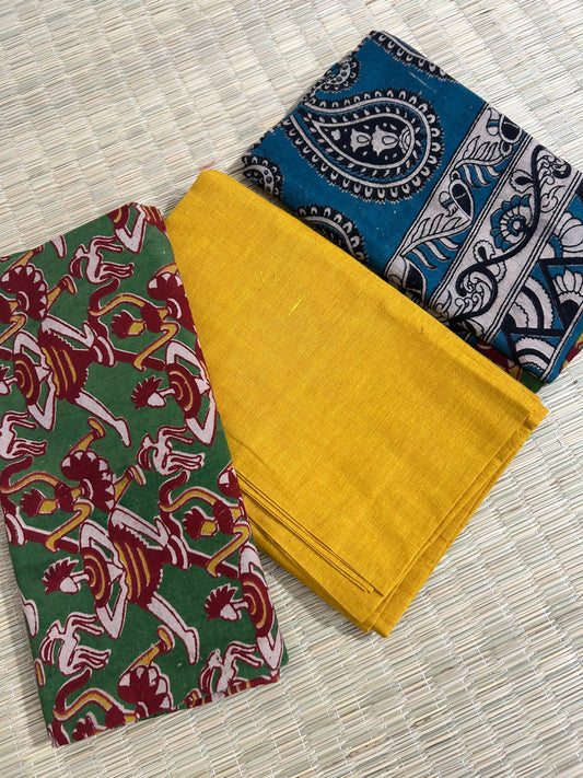 Kalamkari Cotton Dress Material