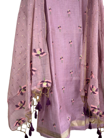 Assam Muga Cotton Hand Woven Dress Material