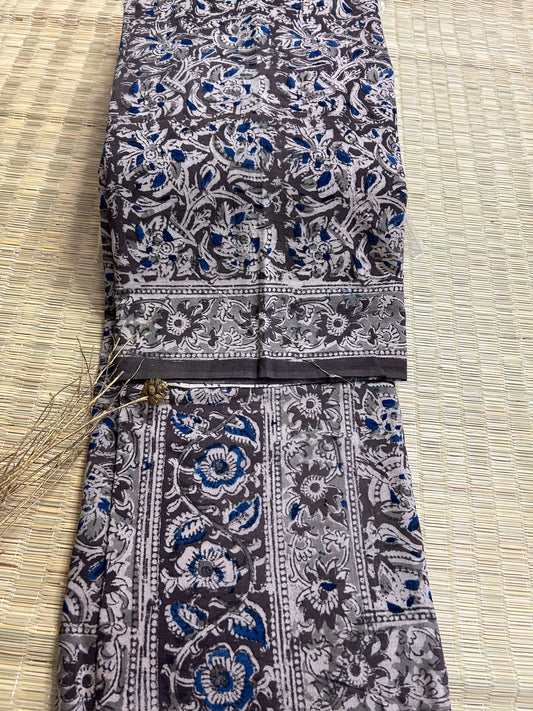 Kalamkari Cotton Saree with Blouse