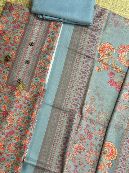 Kani Weaving Woollen Dress Material