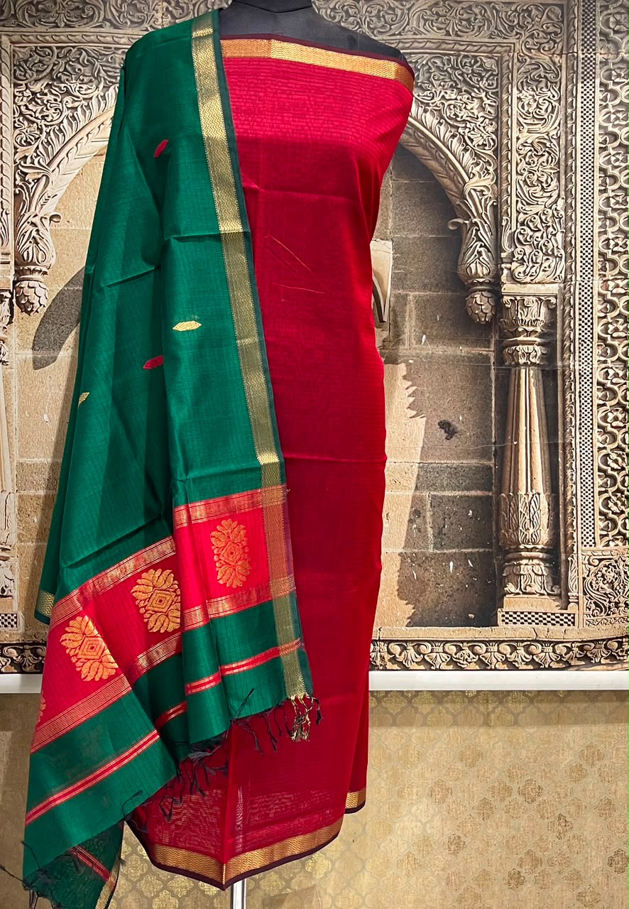 Maheshwari Silk Dress Material