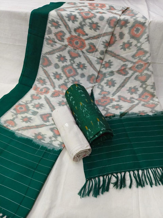 Duble Ikat Cotton Dress Material