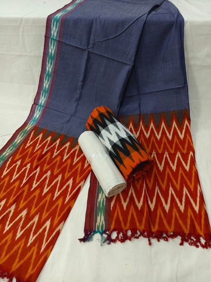 Ikat Cotton Dress Material