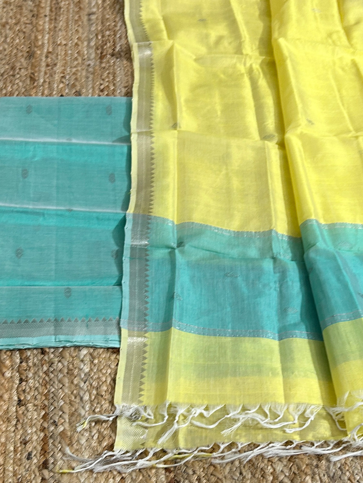 Mangalagiri Silk Cotton Dress Material