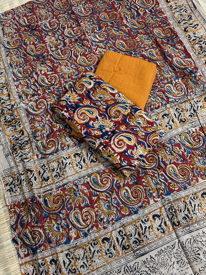 Kalamkari Cotton Dress Material