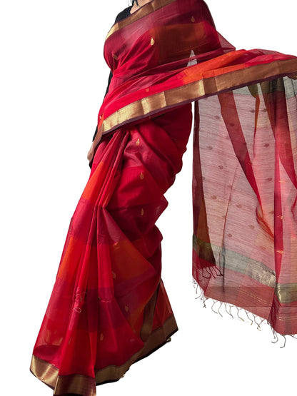Maheshwari Silk Saree with Blouse