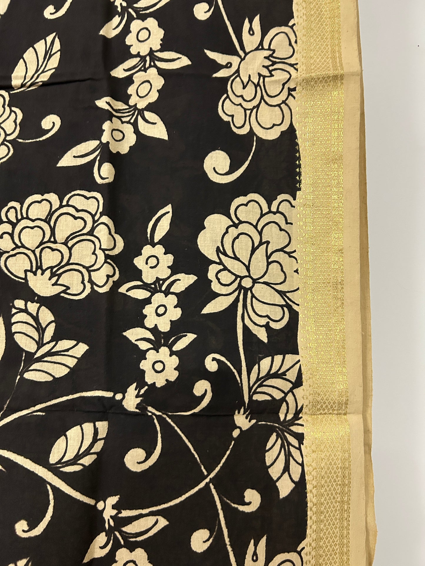 Kalamkari Cotton Hand Painted Dupatta