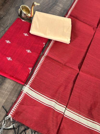 Blend Cotton Silk Dress Material